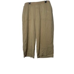 St. John's Bay Wide Leg Crop Pants - Tan